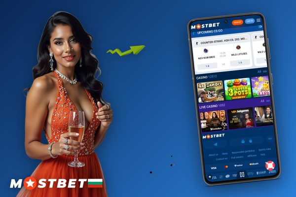 Ръка държи Android телефон с диалог за разрешения на Mostbet app android